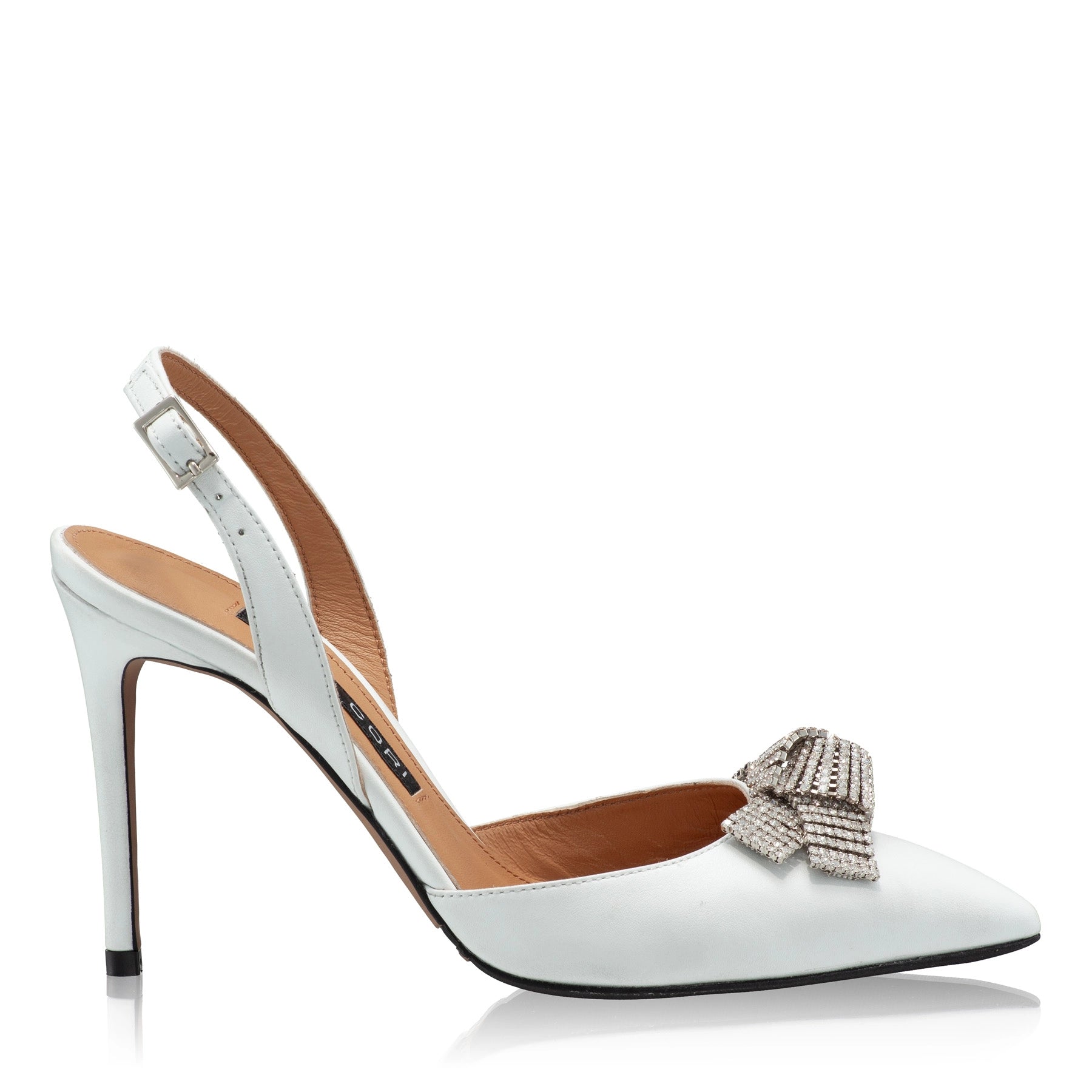 Pantofi Decupati Dama 8128 Vitello Alb