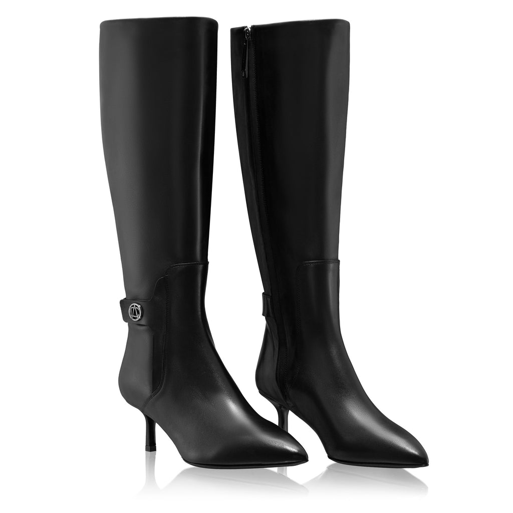 Cizme Dama 8195 Vitello Negru