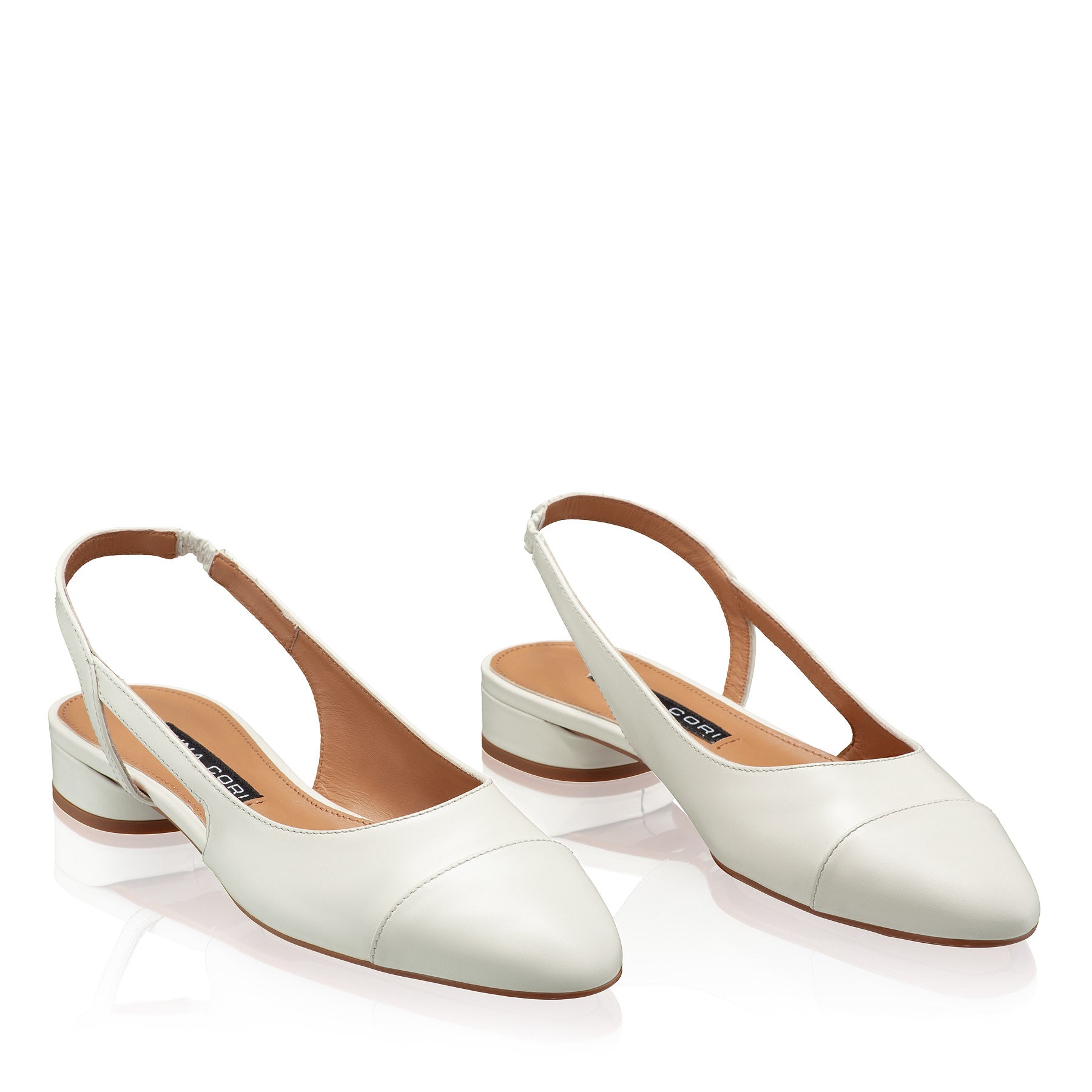 Pantofi Decupati Dama 8078 Vitello+Panna