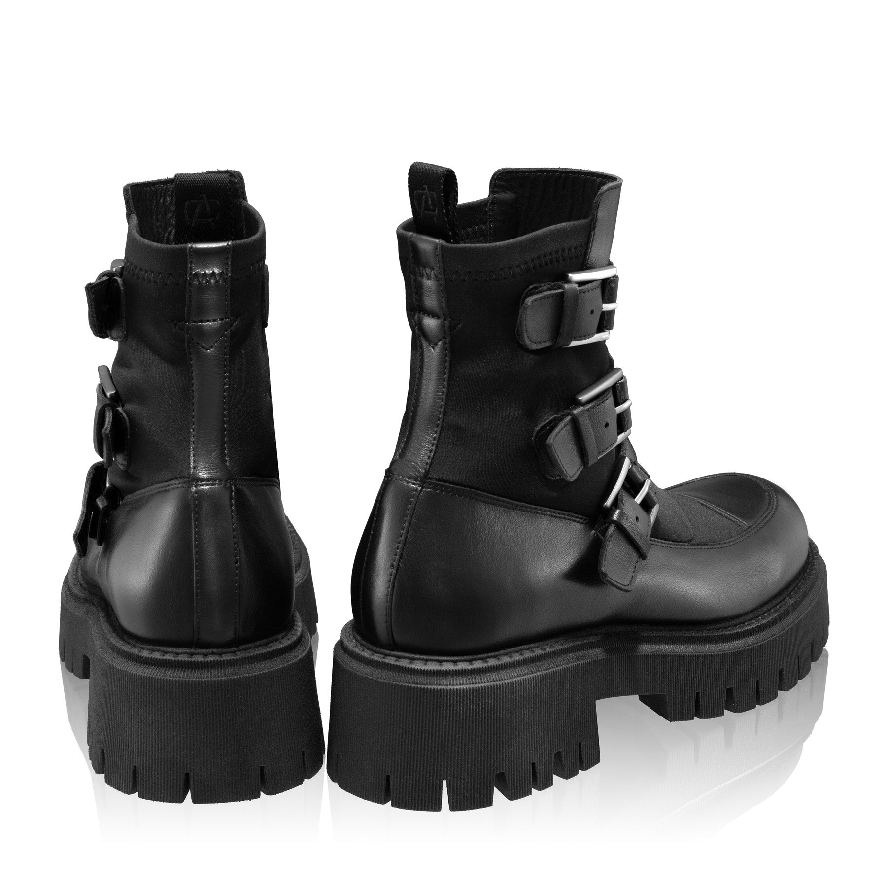 Ghete Dama 6406 Vitello+Stretch Negru