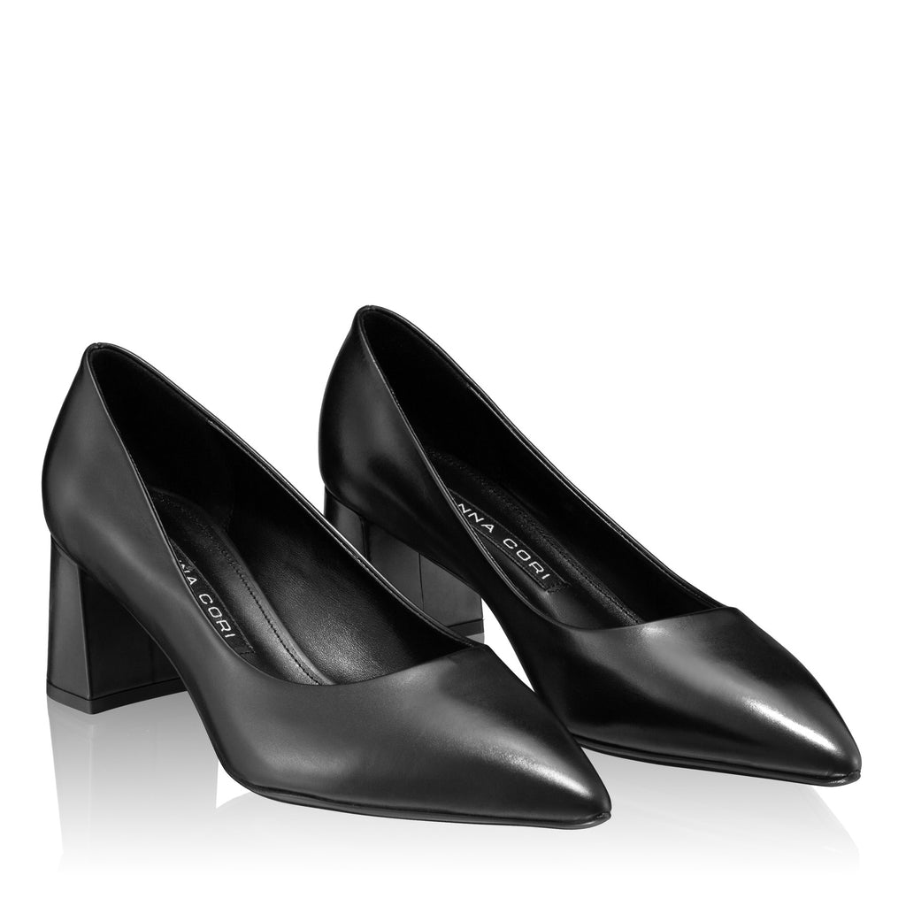 Pantofi Eleganti Dama 7550 Vitello Negru