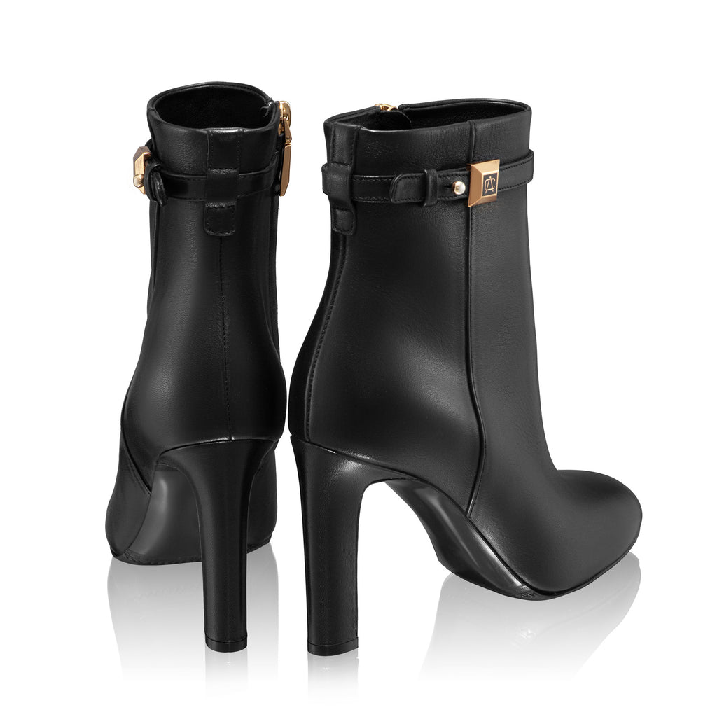 Botine Dama 7972 Vitello Negru