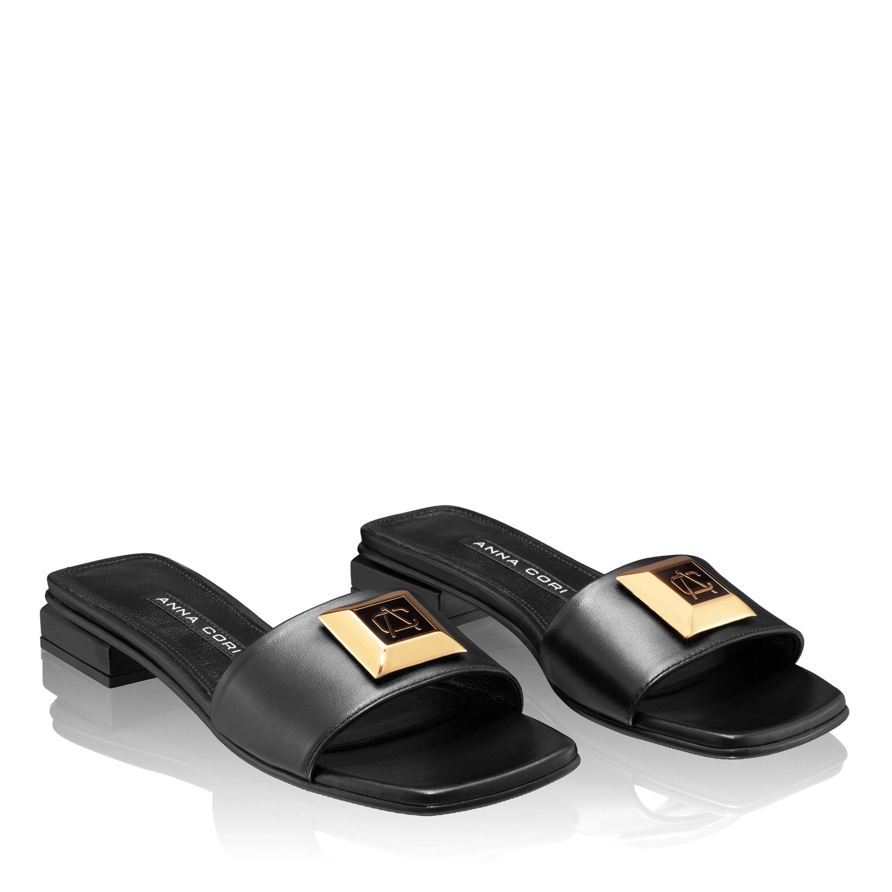 Papuci Dama 7828 Vitello Negru