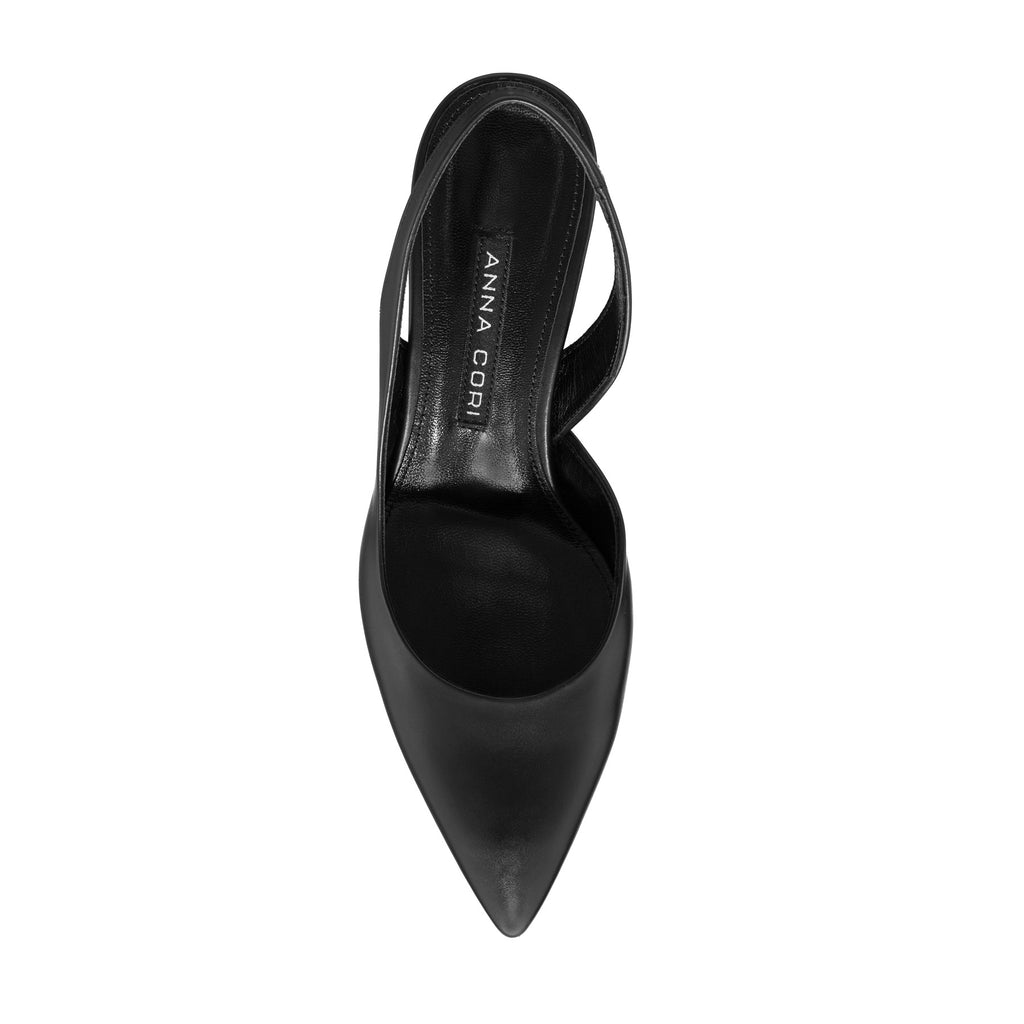 Pantofi Decupati Dama 8064 Vitello Negru