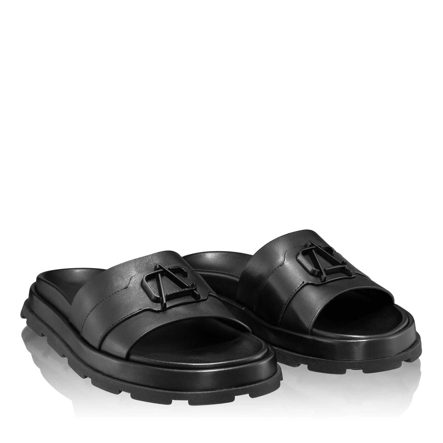 Papuci Dama 7547 Vitello Negru