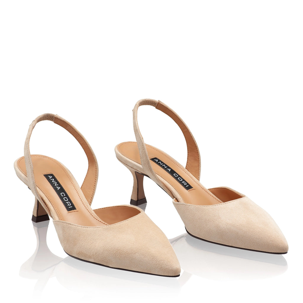 Pantofi Decupati Dama 8054 Camoscio Bej