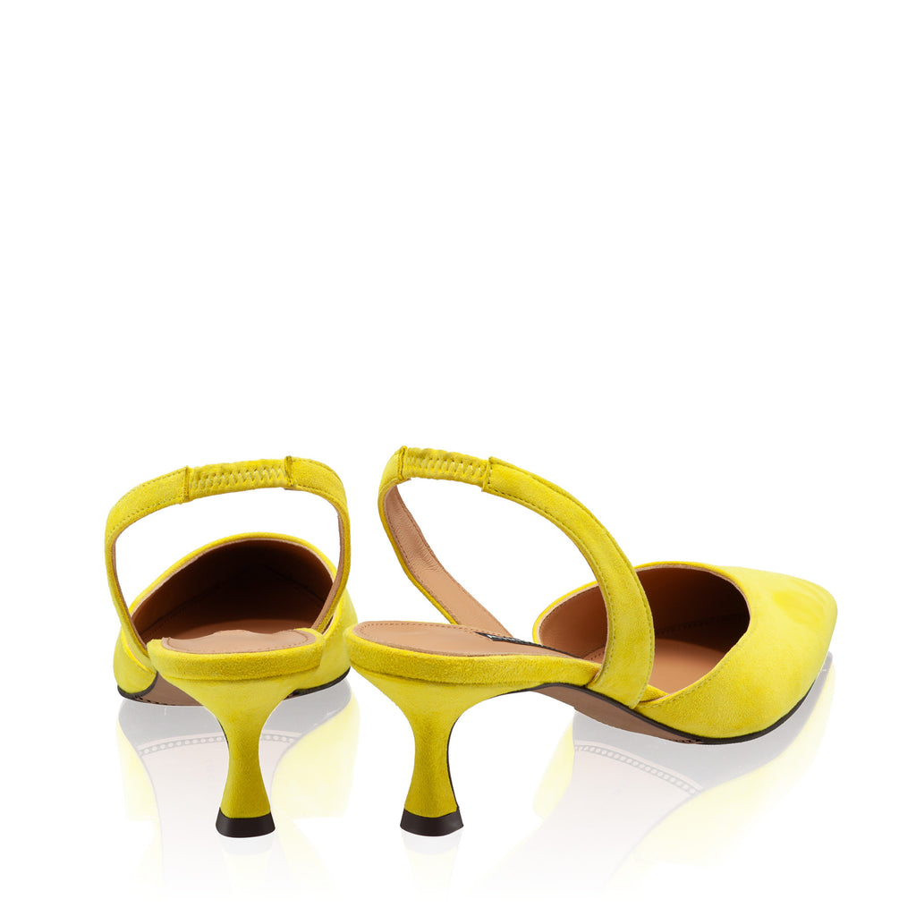 Pantofi Decupati Dama 8054 Camoscio Galben