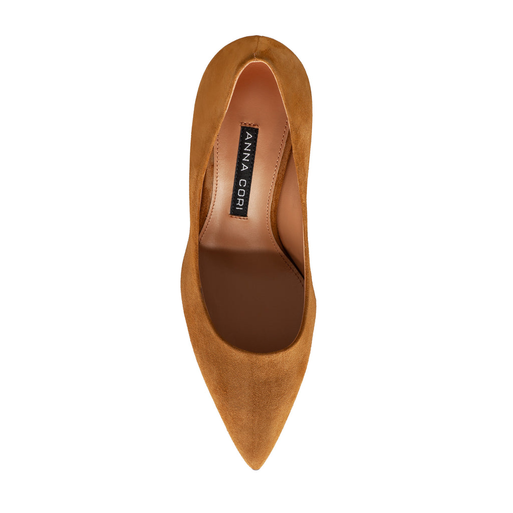 Pantofi Eleganti Dama 8026 Camoscio Noce