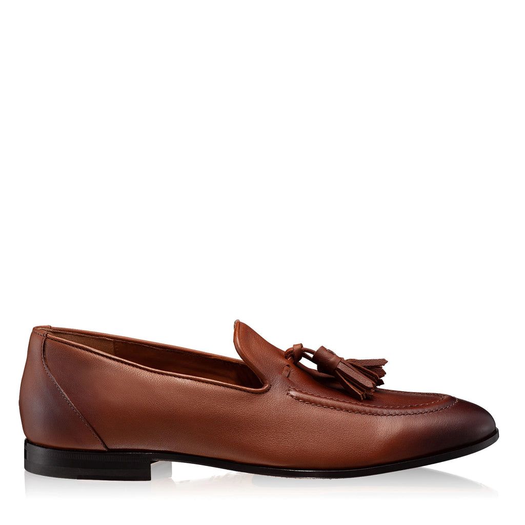 Pantofi Eleganti Barbati 7085 Vitello Cuoio