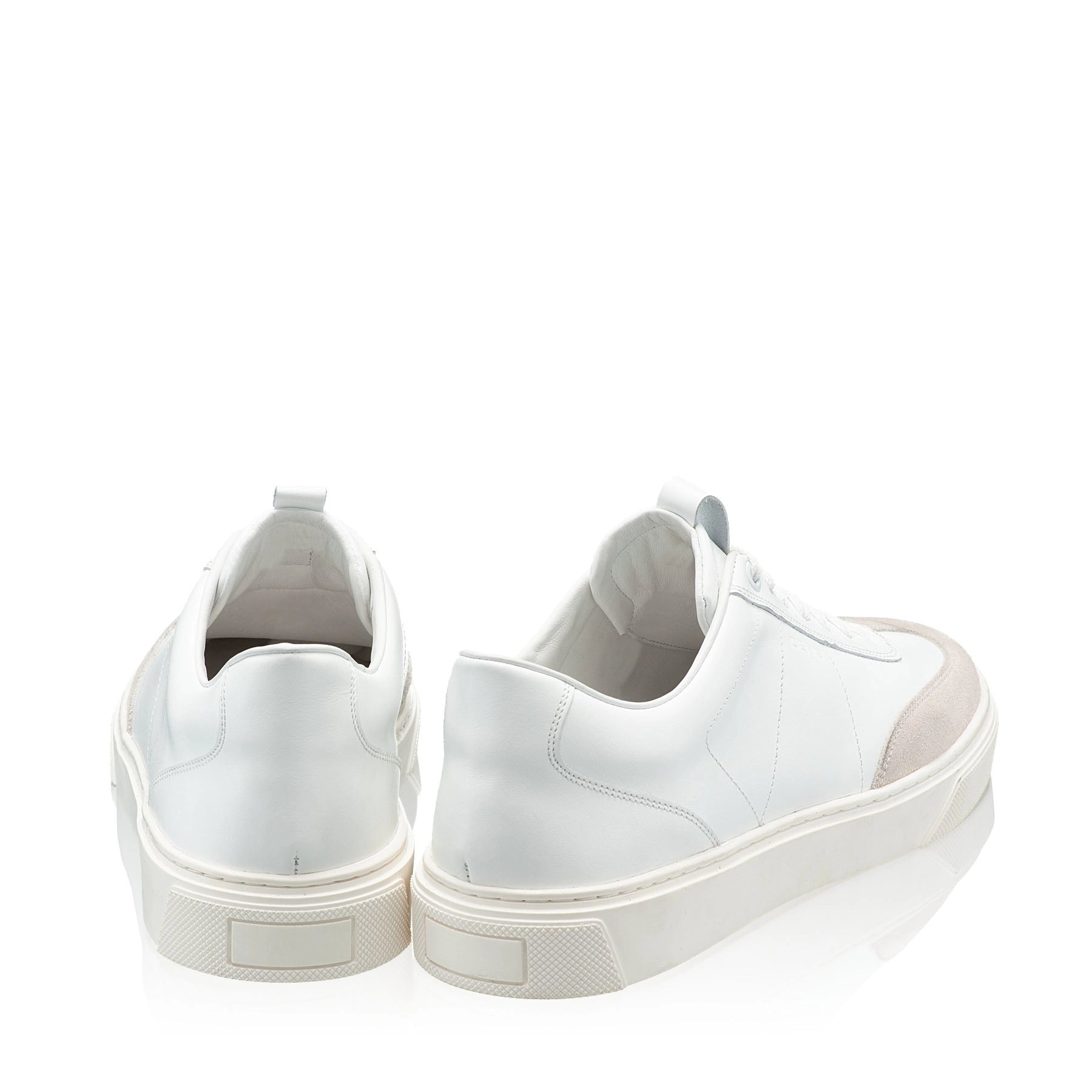 Pantofi Sport Barbati 7312 Vitello + Crosta Alb
