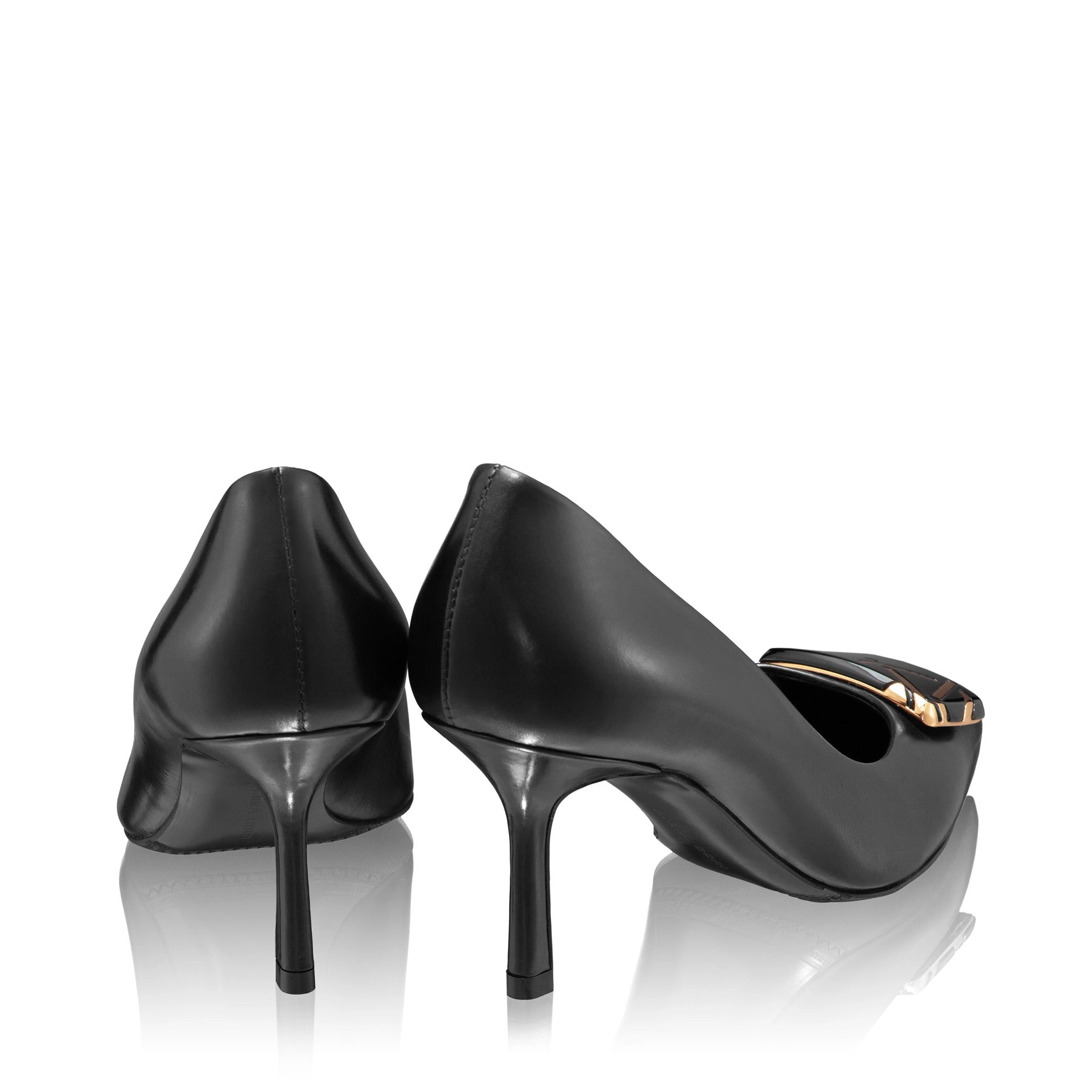 Pantofi Eleganti Dama 8010 Vitello Negru