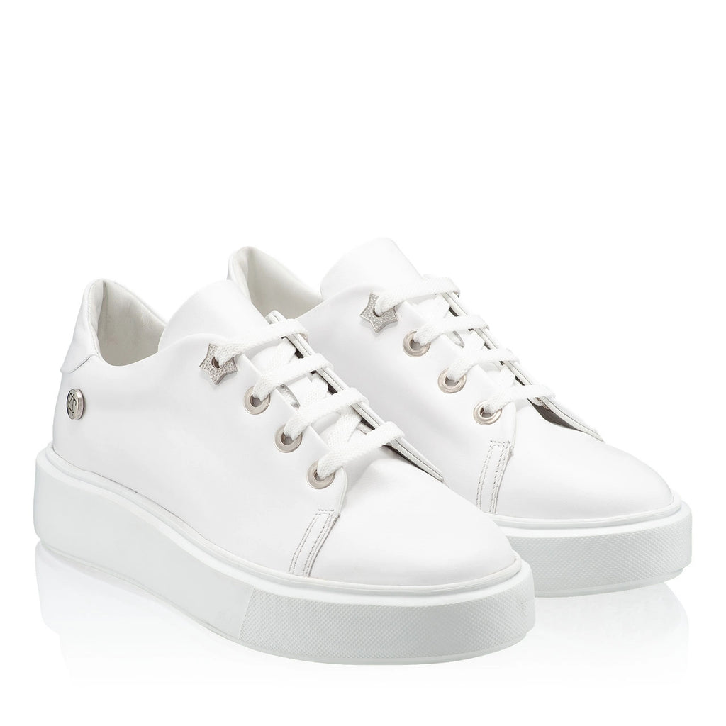 Pantofi Sport Dama 7117 Vitello Alb