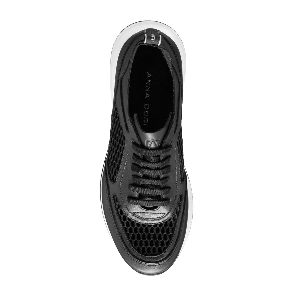 Pantofi Sport Dama 8132 Vitello+Rete Negru