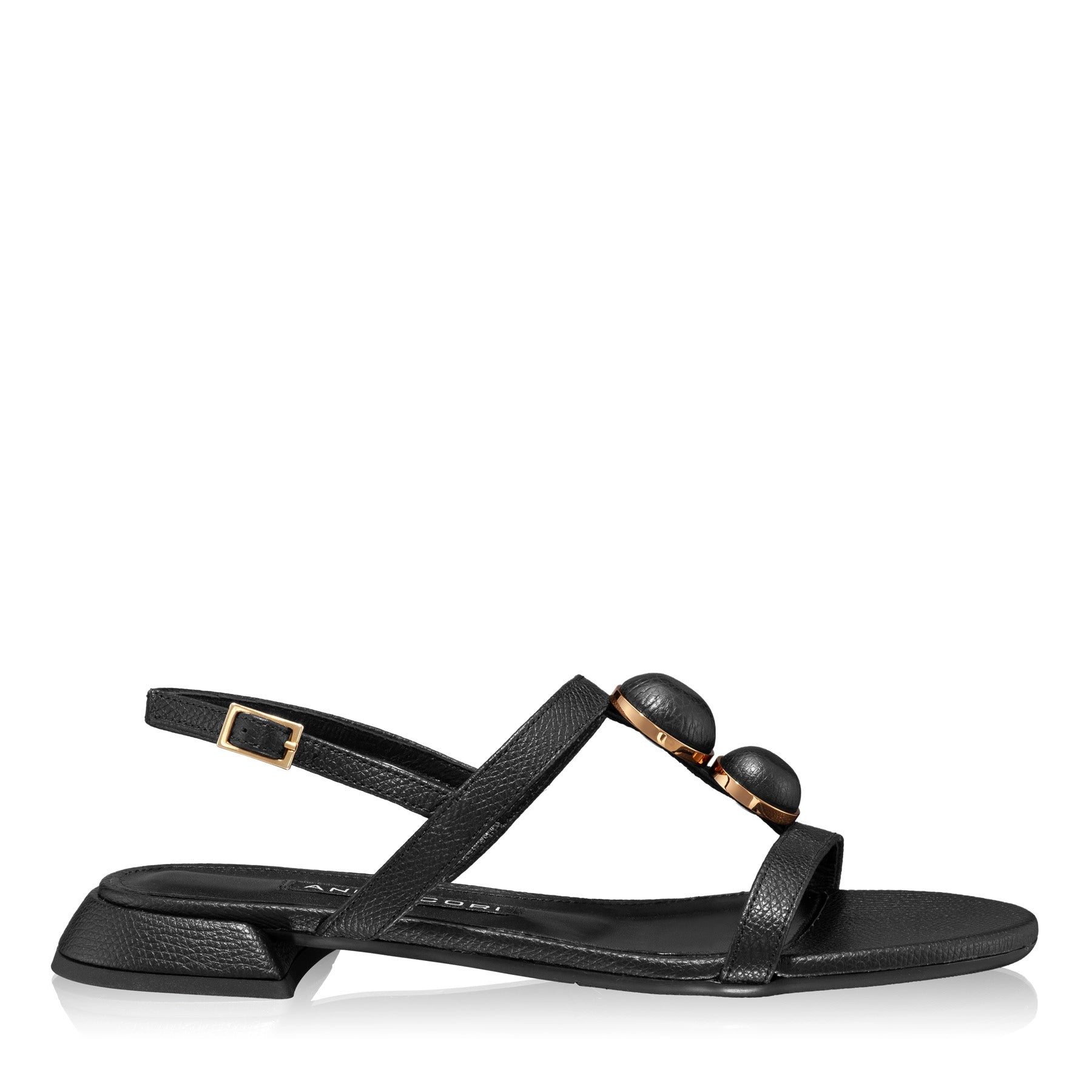 Sandale Dama 5951 Vitello Stamp Negru