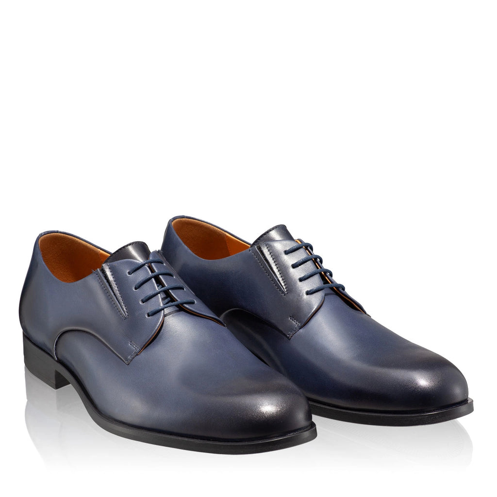 Pantofi Eleganti Barbati 7042 Vitello Blue