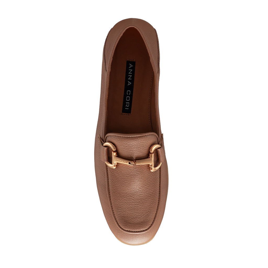Pantofi Casual Dama 6221 Vitello Stamp Maro-Pal