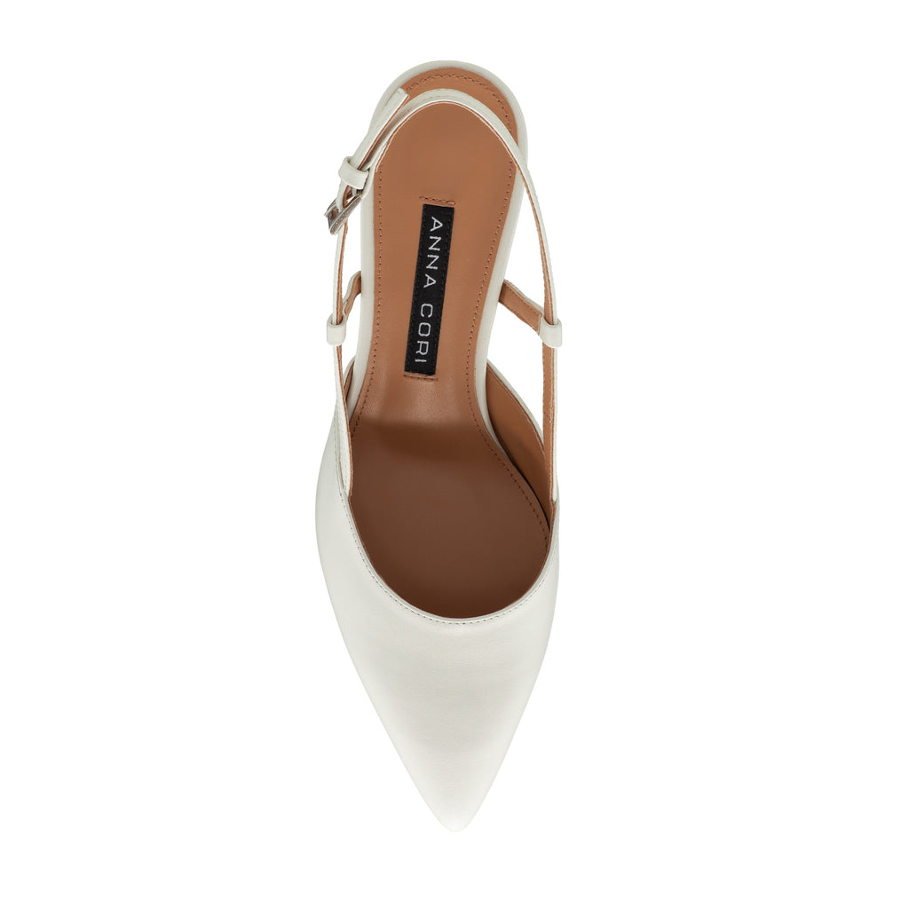 Pantofi Decupati Dama 8053 Vitello Panna