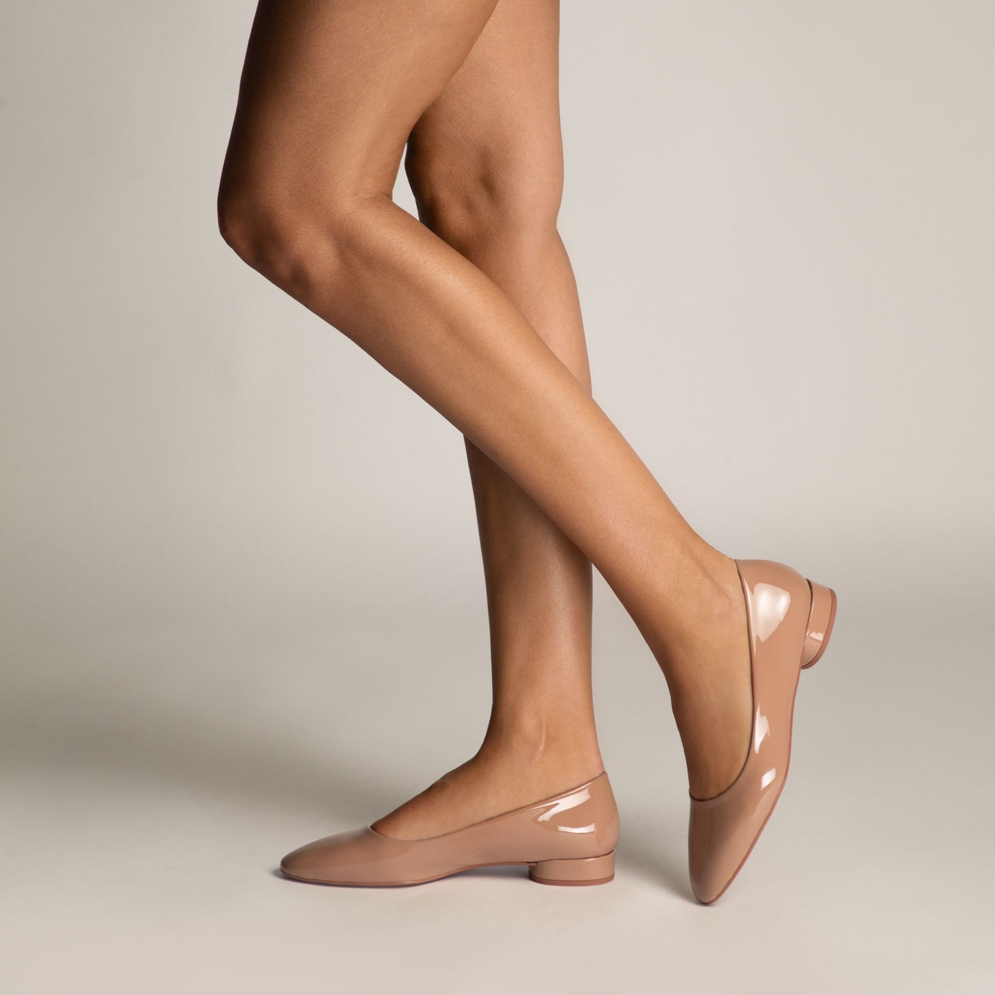 Pantofi Eleganti Dama 8047 Lac Nude