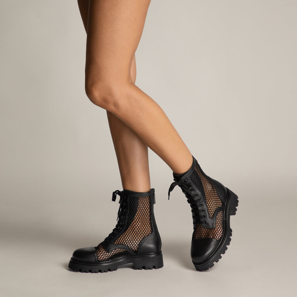 Ghete Dama 8118 Vitello+Rete Negru