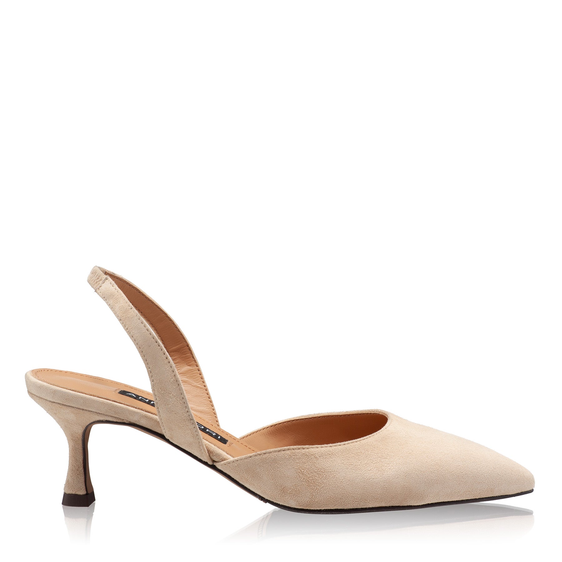 Pantofi Decupati Dama 8054 Camoscio Bej