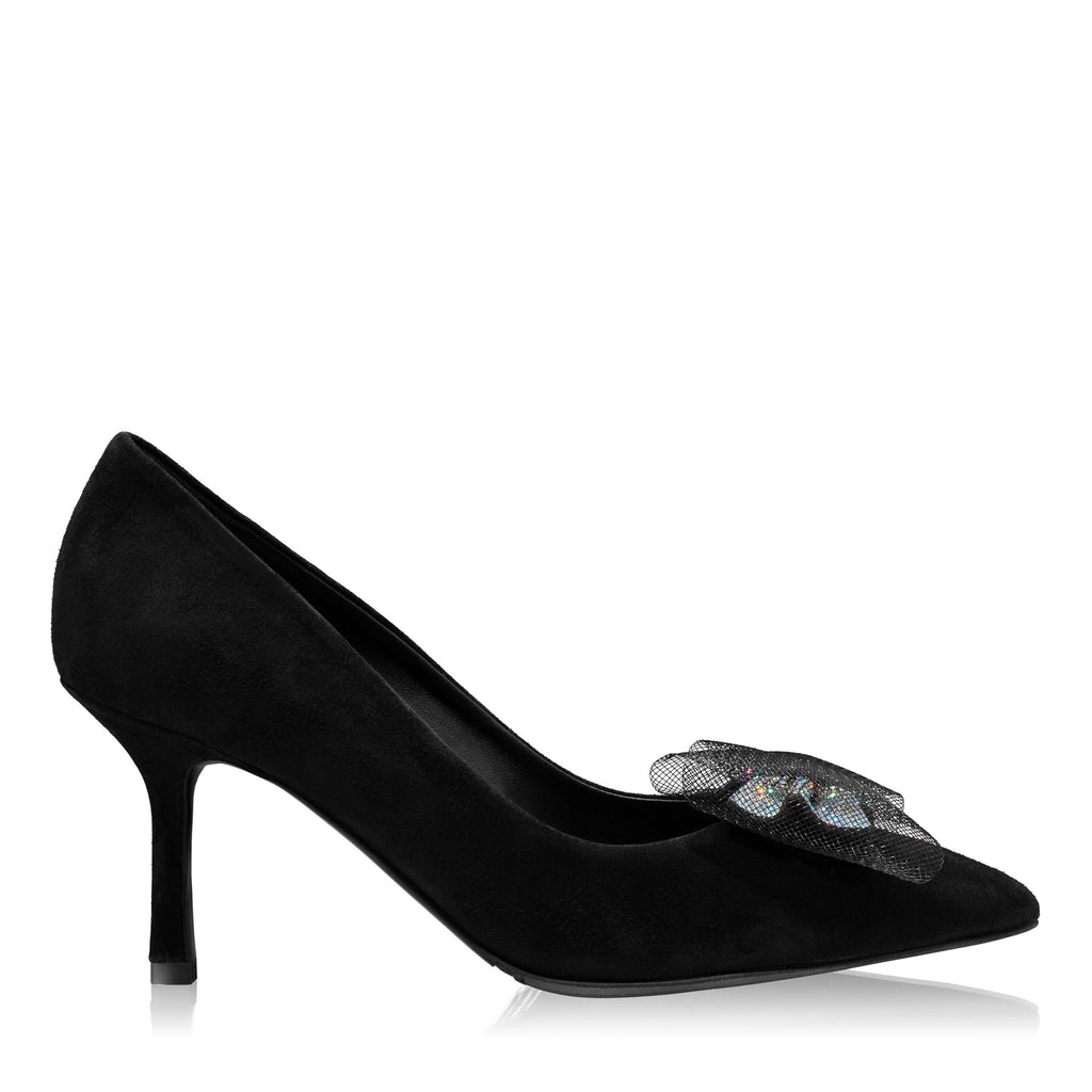 Pantofi Eleganti Dama 8065 Camoscio Negru