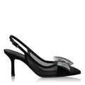 Pantofi Decupati Dama 8080 Camoscio+Rete Negru