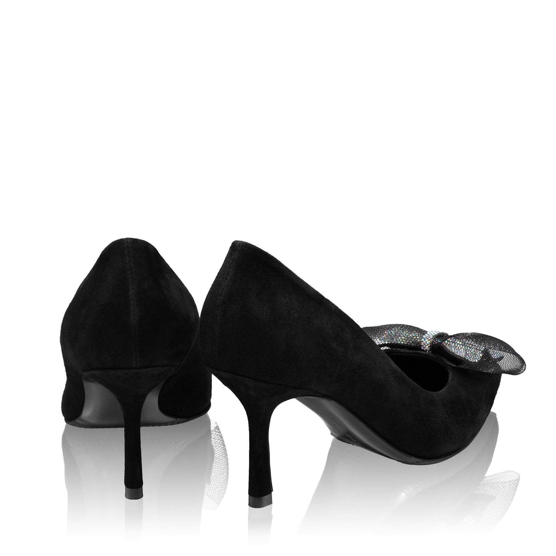 Pantofi Eleganti Dama 8065 Camoscio Negru