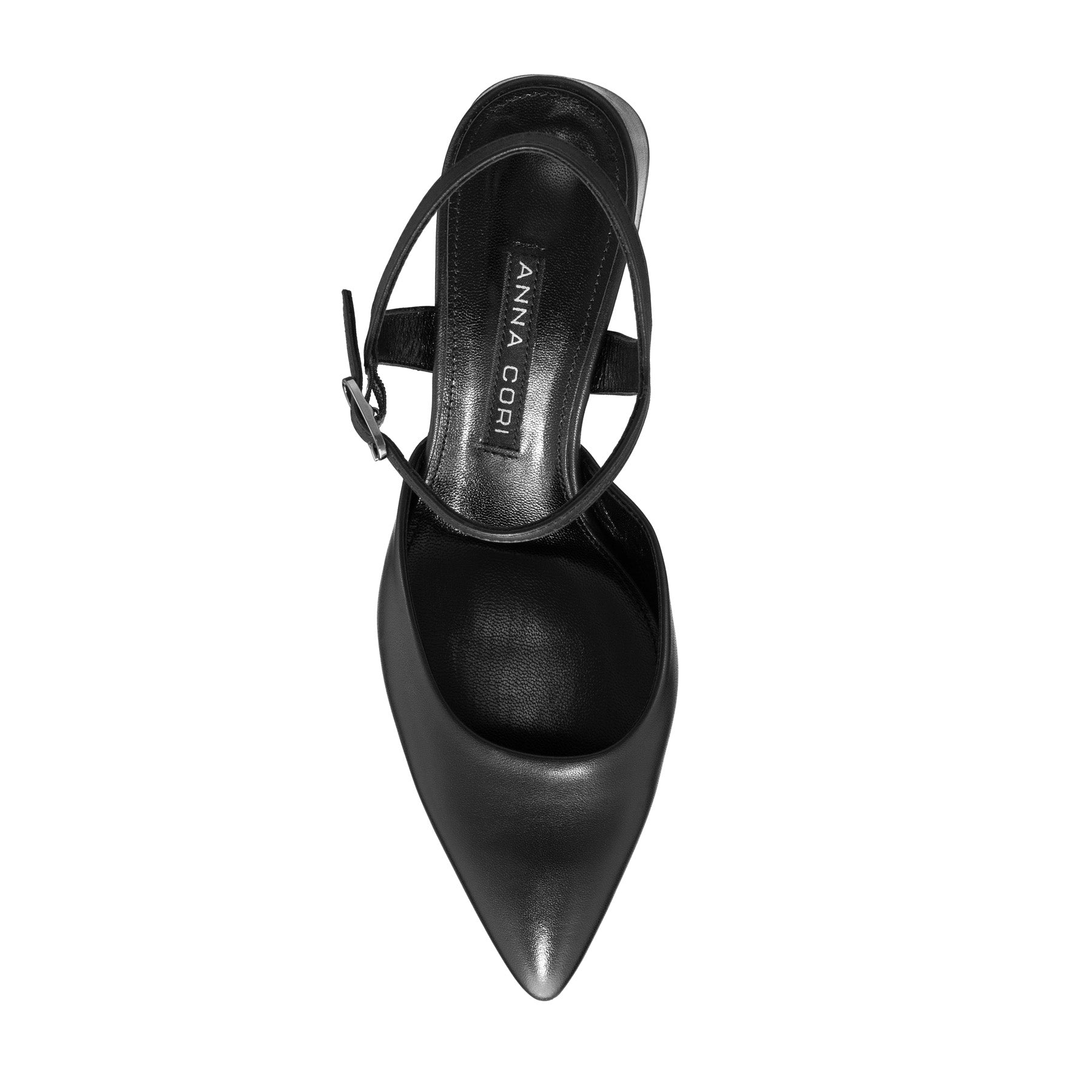 Pantofi Decupati Dama 8046 Vitello Negru