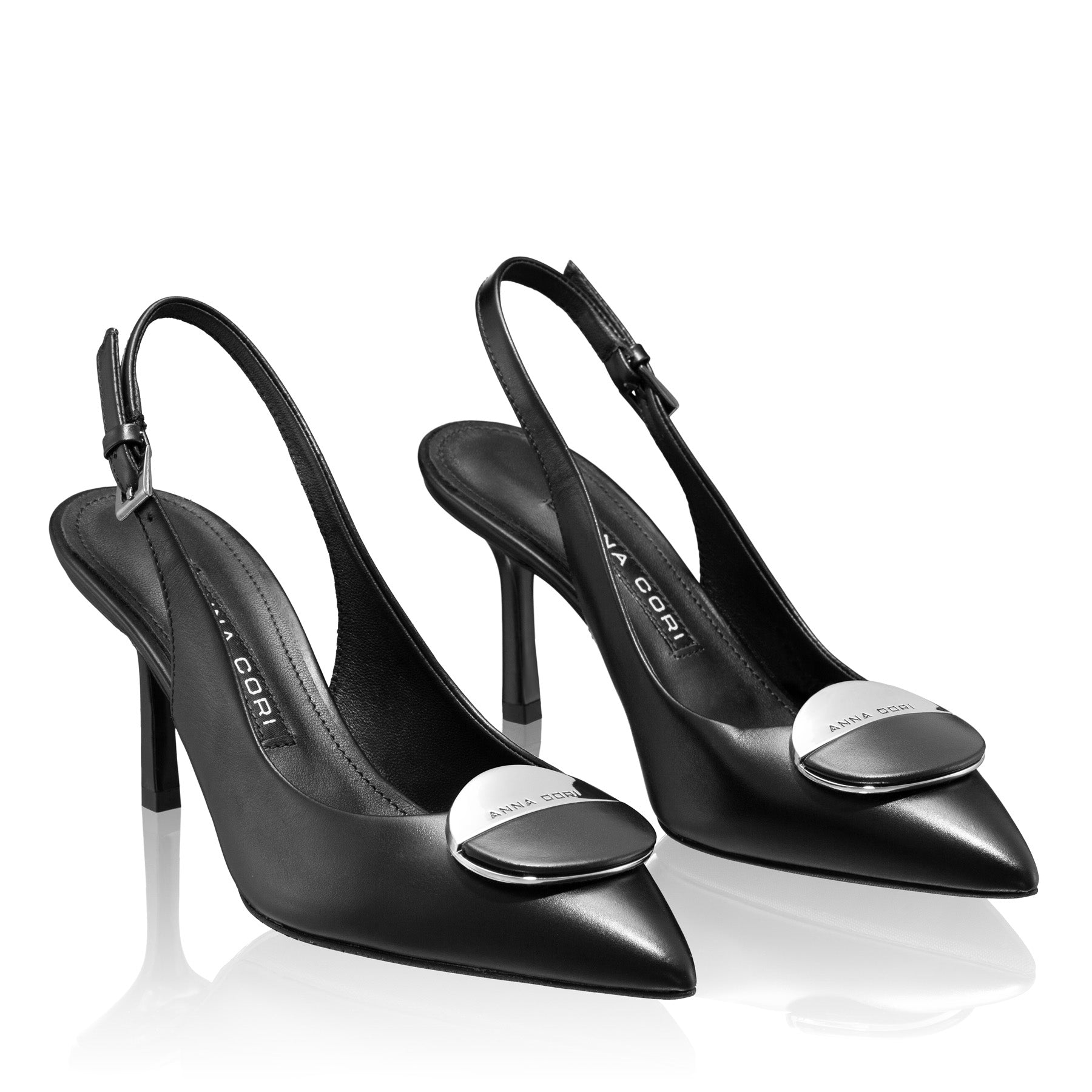 Pantofi Decupati Dama 8062 Vitello Negru