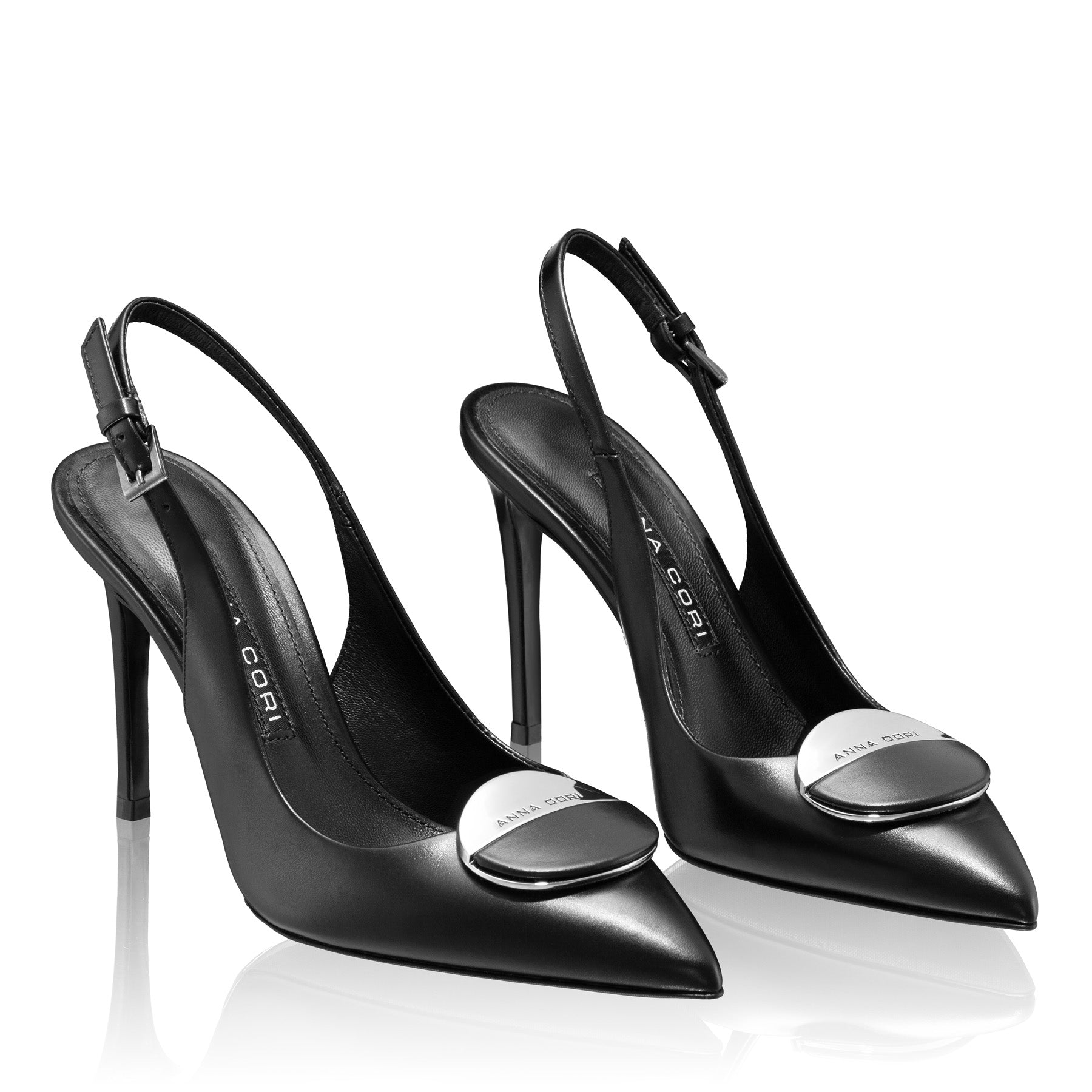 Pantofi Decupati Dama 8141 Vitello Negru