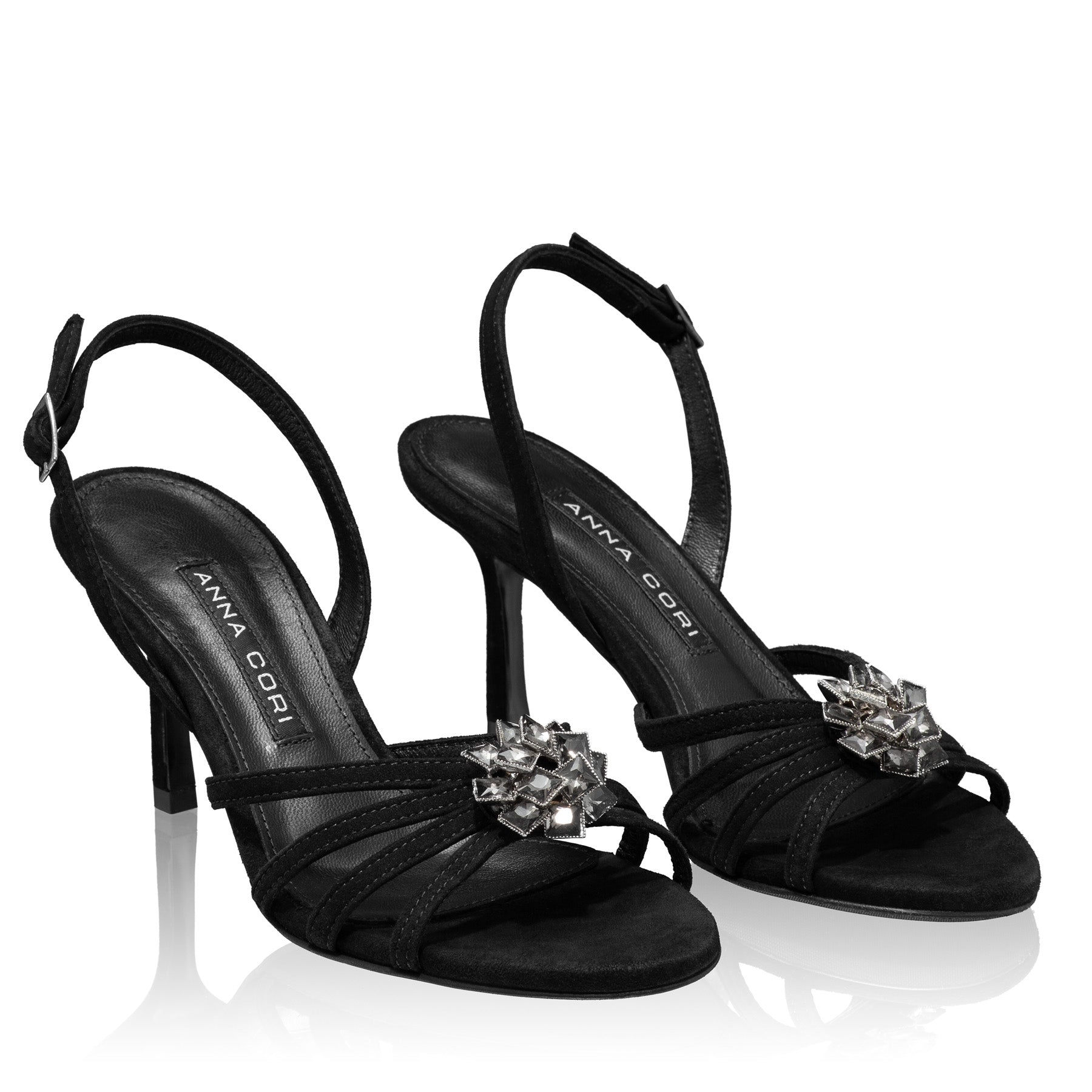 Sandale Dama 8029 Camoscio Negru