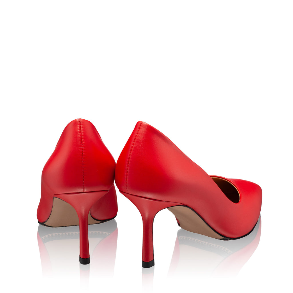 Pantofi Eleganti Dama 8026 Vitello Rosu