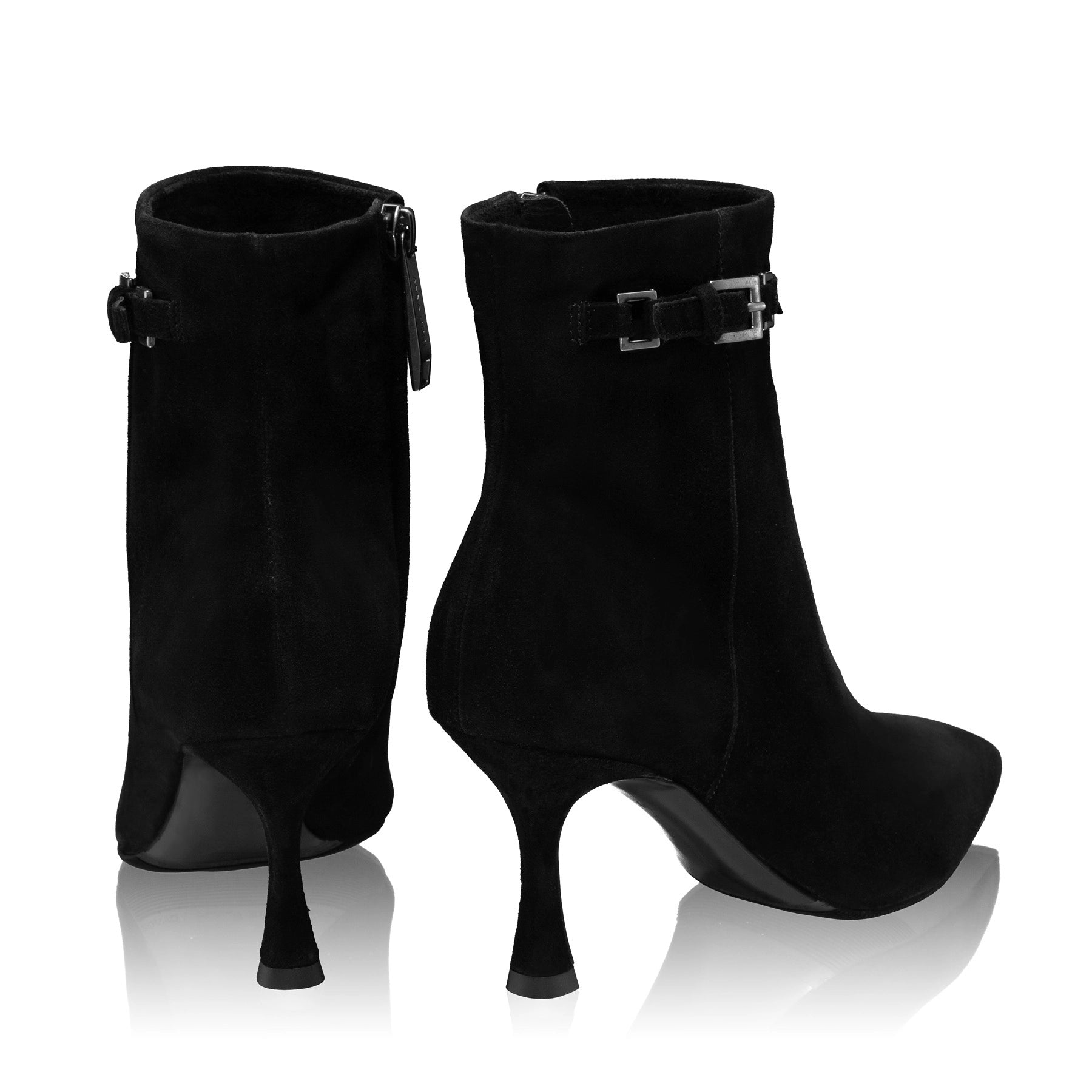 Botine Dama 7968 Camoscio Negru
