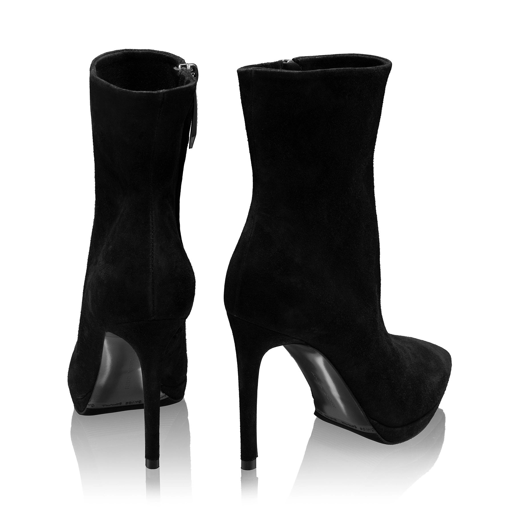 Botine Dama 4330 Camoscio Negru