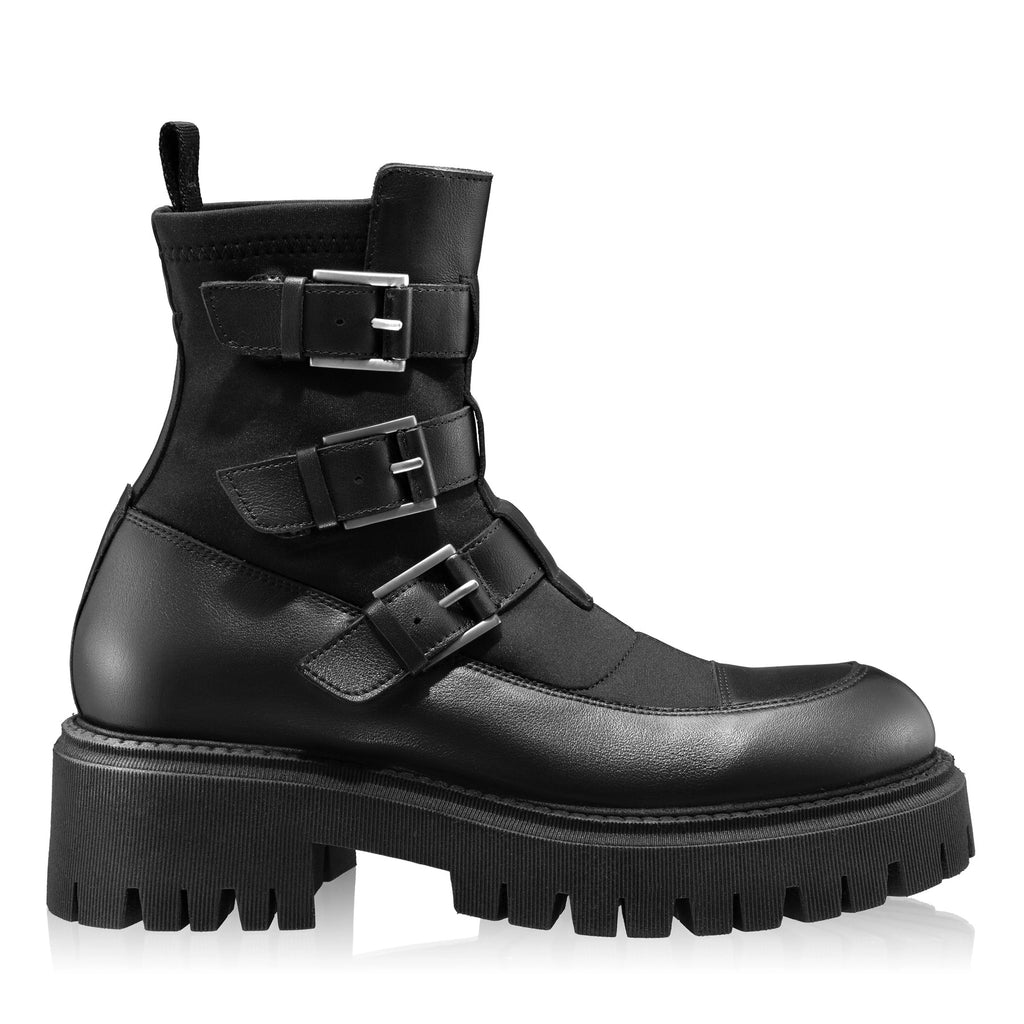 Ghete Dama 6406 Vitello+Stretch Negru