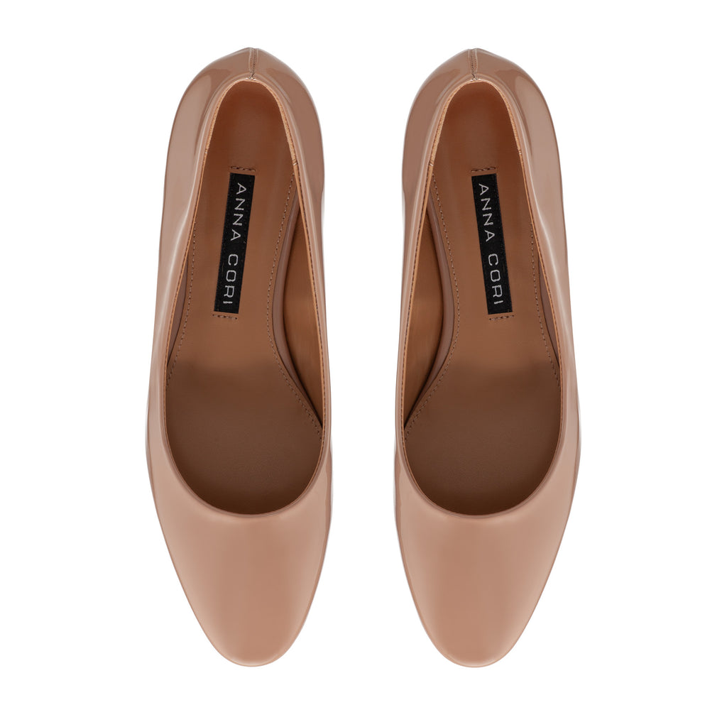 Pantofi Eleganti Dama 8047 Lac Nude