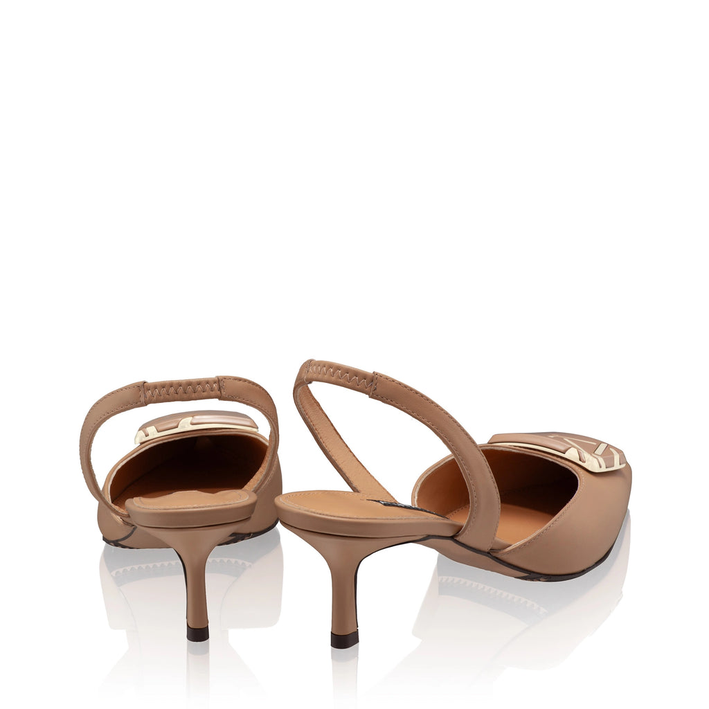 Pantofi Decupati Dama 8123 Vitello Cappuccino