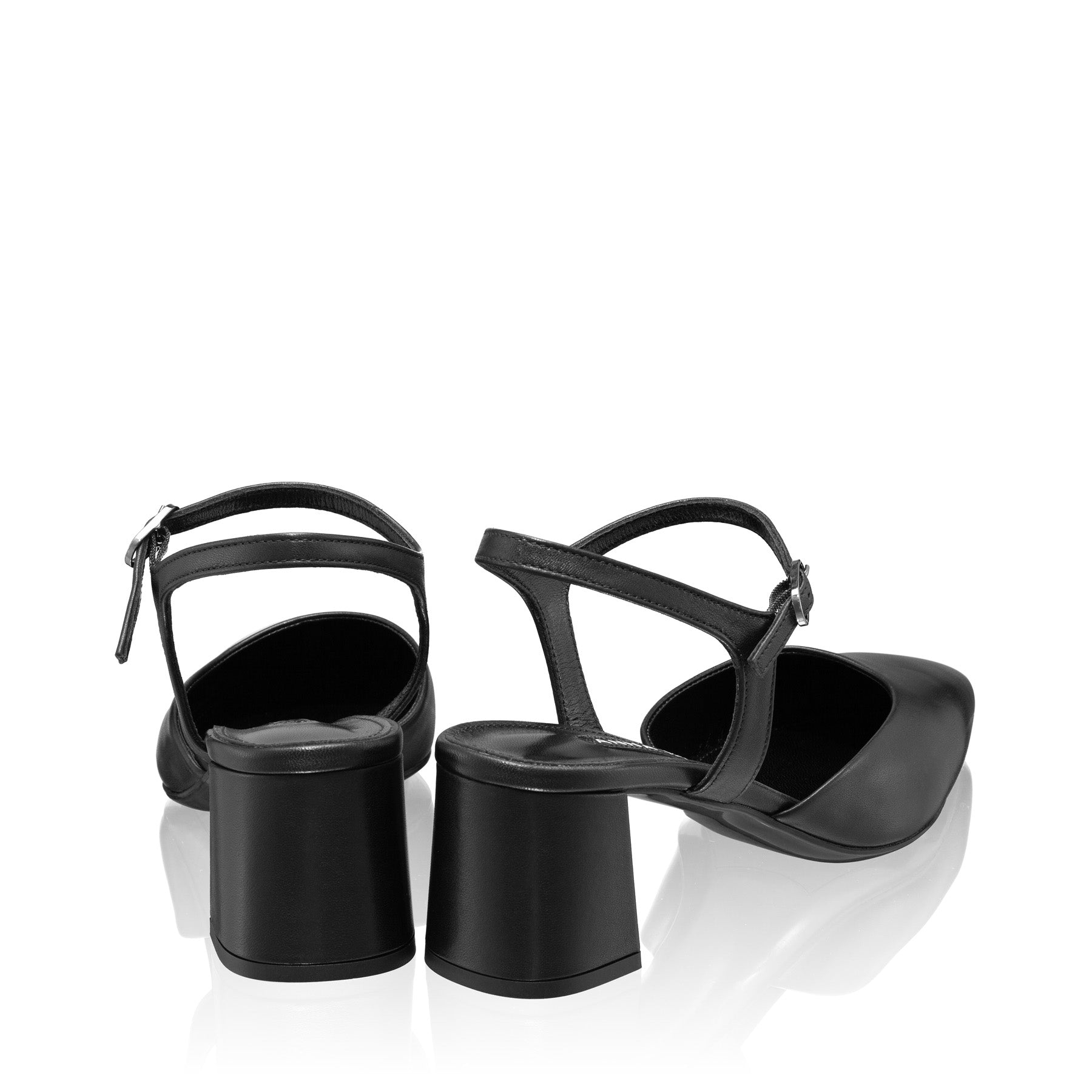 Pantofi Decupati Dama 8046 Vitello Negru