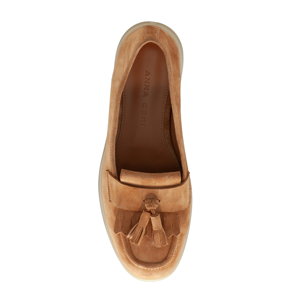 Pantofi Casual Dama 7962 Camoscio Cuoio