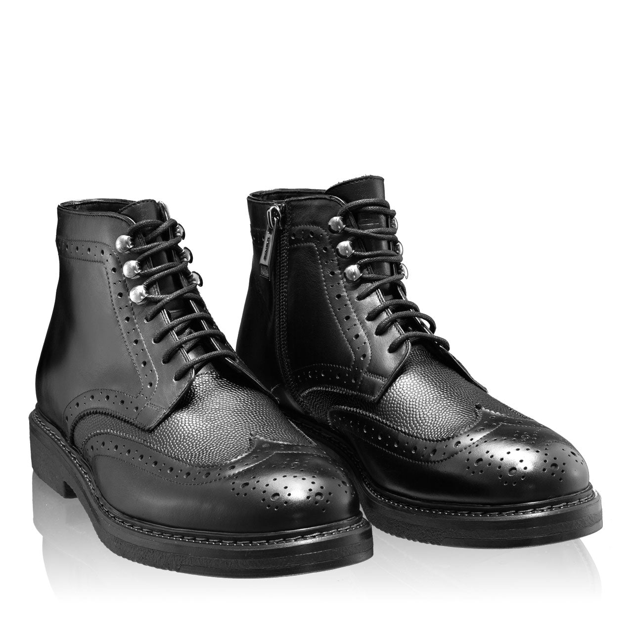 Ghete Barbati 7053 Vitello Stamp Negru