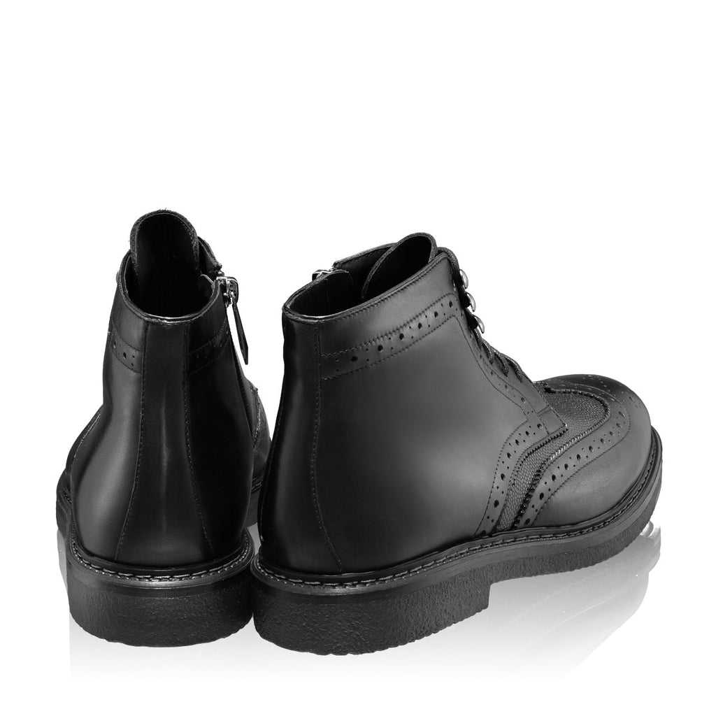 Ghete Barbati 7053 Vitello Stamp Negru