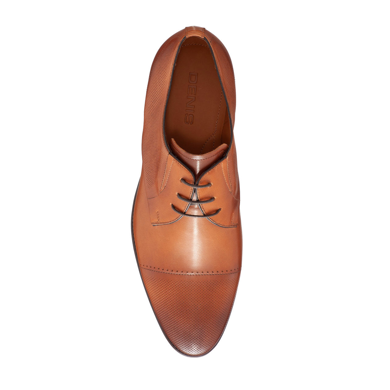 Pantofi Eleganti Barbati 6856 Vitello Foro Cuoio