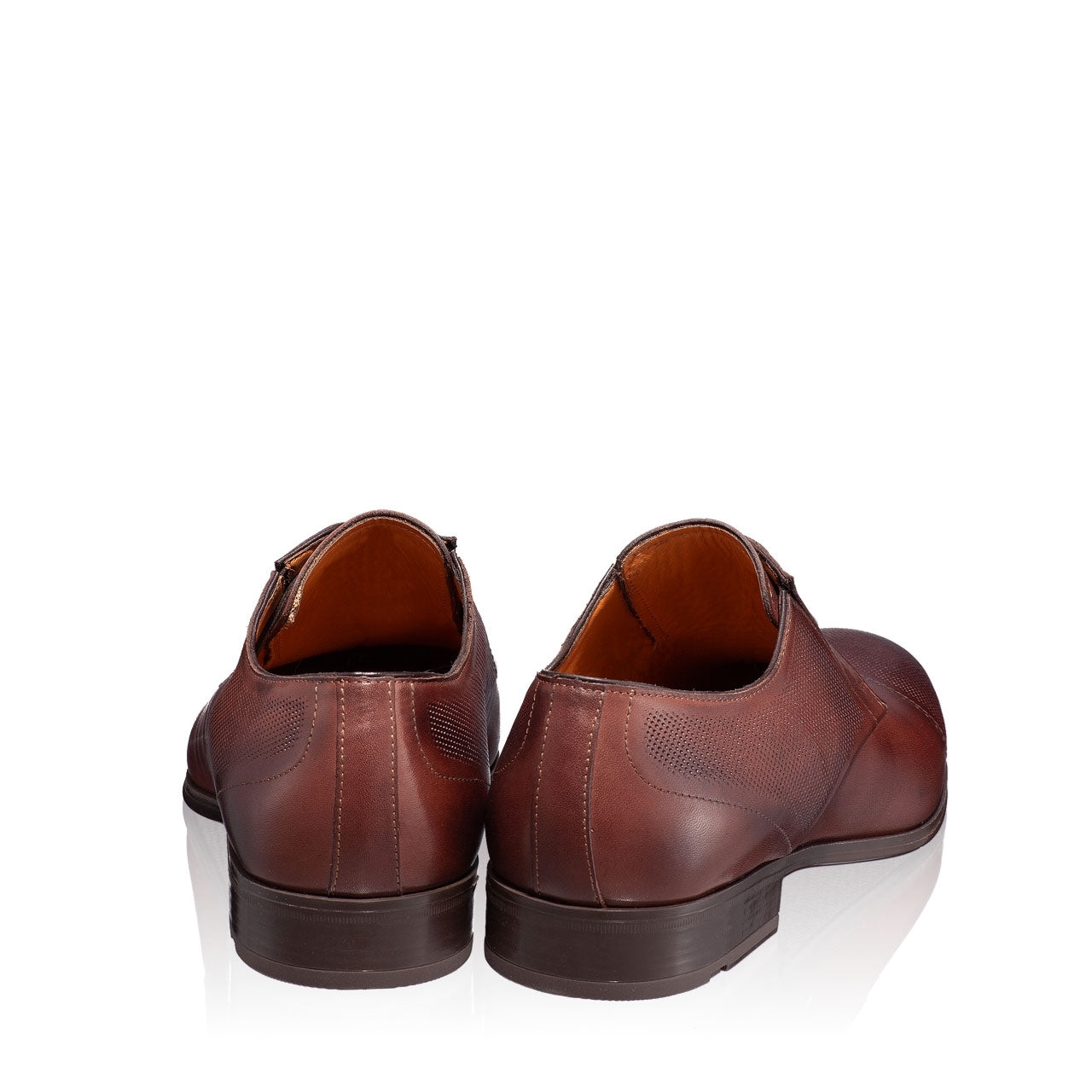 Pantofi Eleganti Barbati 6856 Vitello Foro Maro