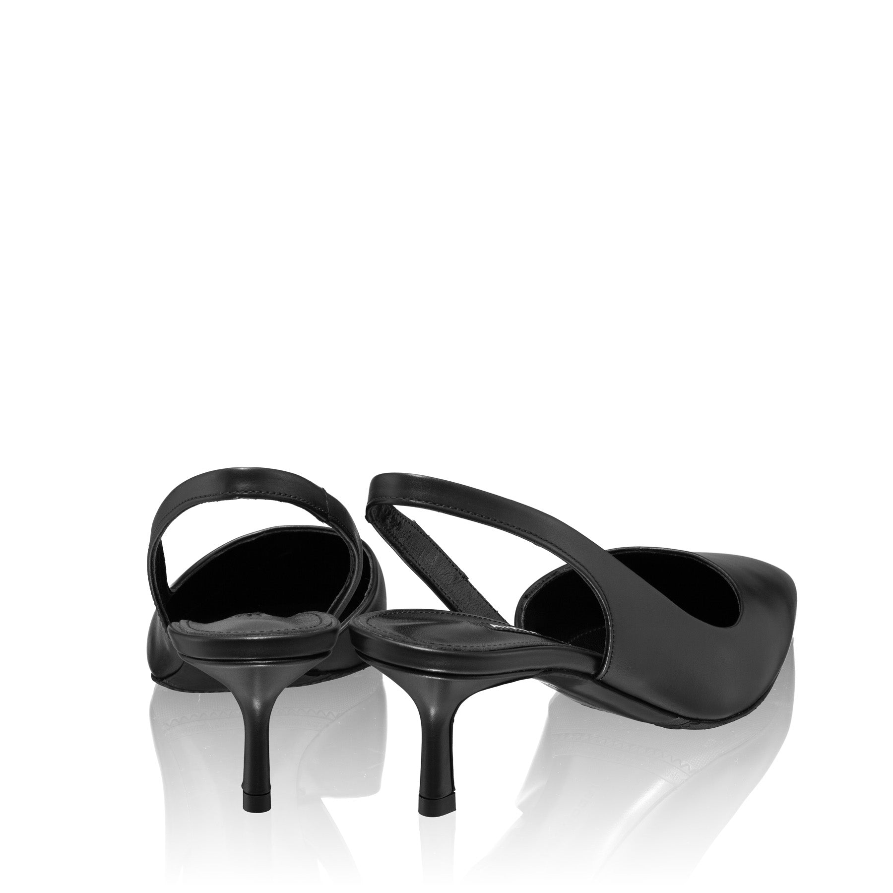 Pantofi Decupati Dama 8064 Vitello Negru