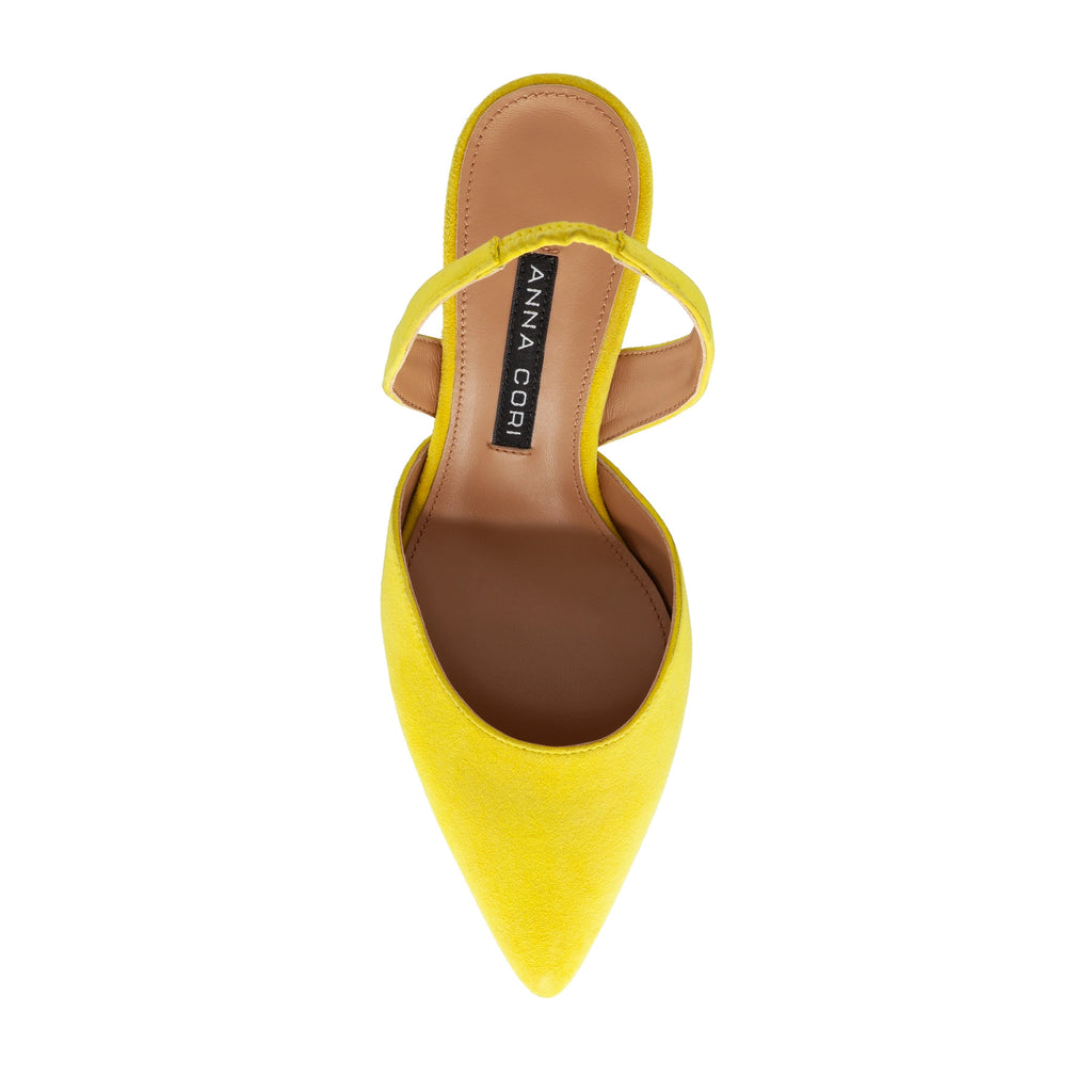 Pantofi Decupati Dama 8054 Camoscio Galben
