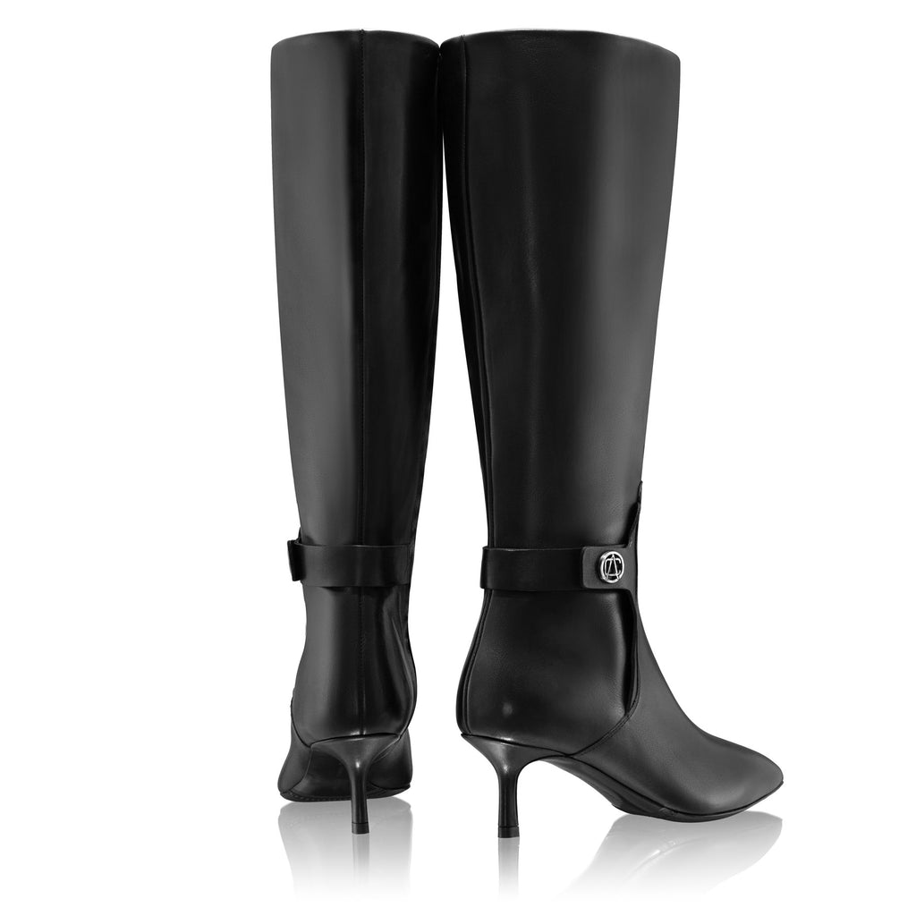 Cizme Dama 8195 Vitello Negru