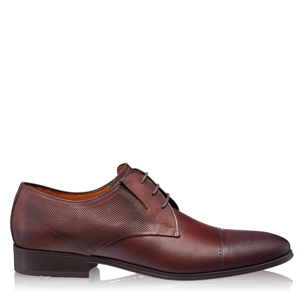 Pantofi Eleganti Barbati 6856 Vitello Foro Maro