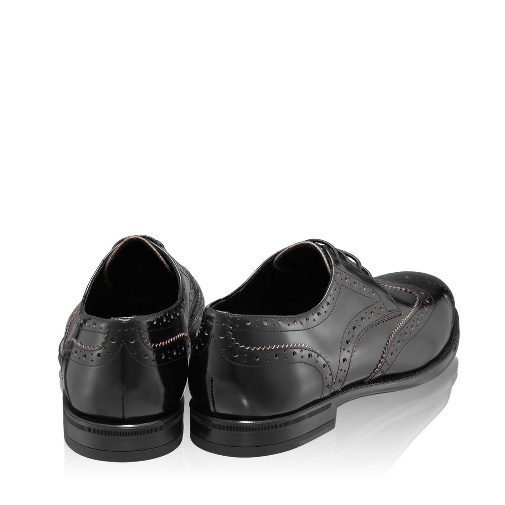 Pantofi Eleganti Barbati 7020 Abrazivato Negru