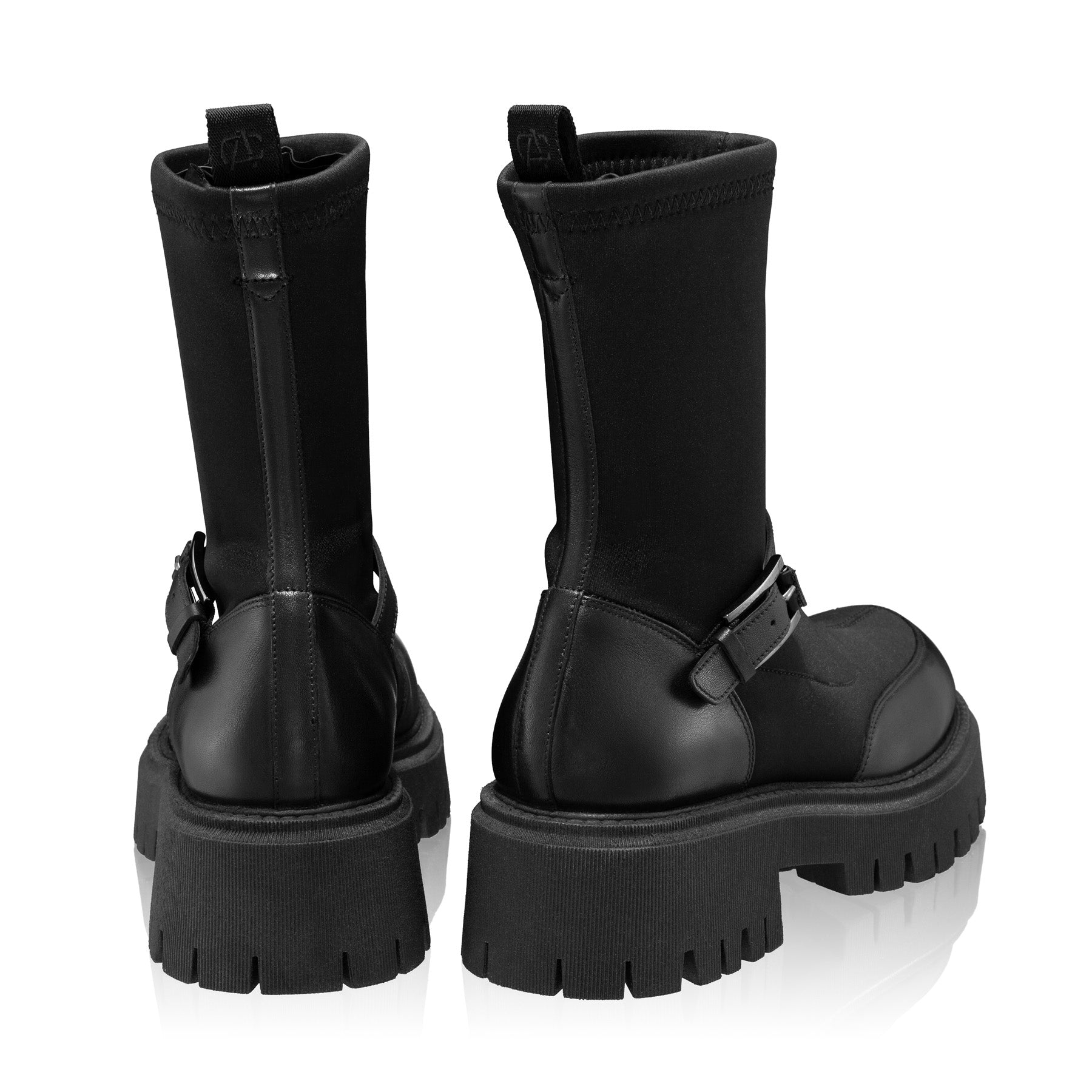 Ghete Dama 7988 Vitello + Stretch Negru