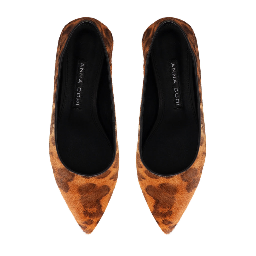 Balerini Dama 8182 Cavallino Leopard Camel+Maro